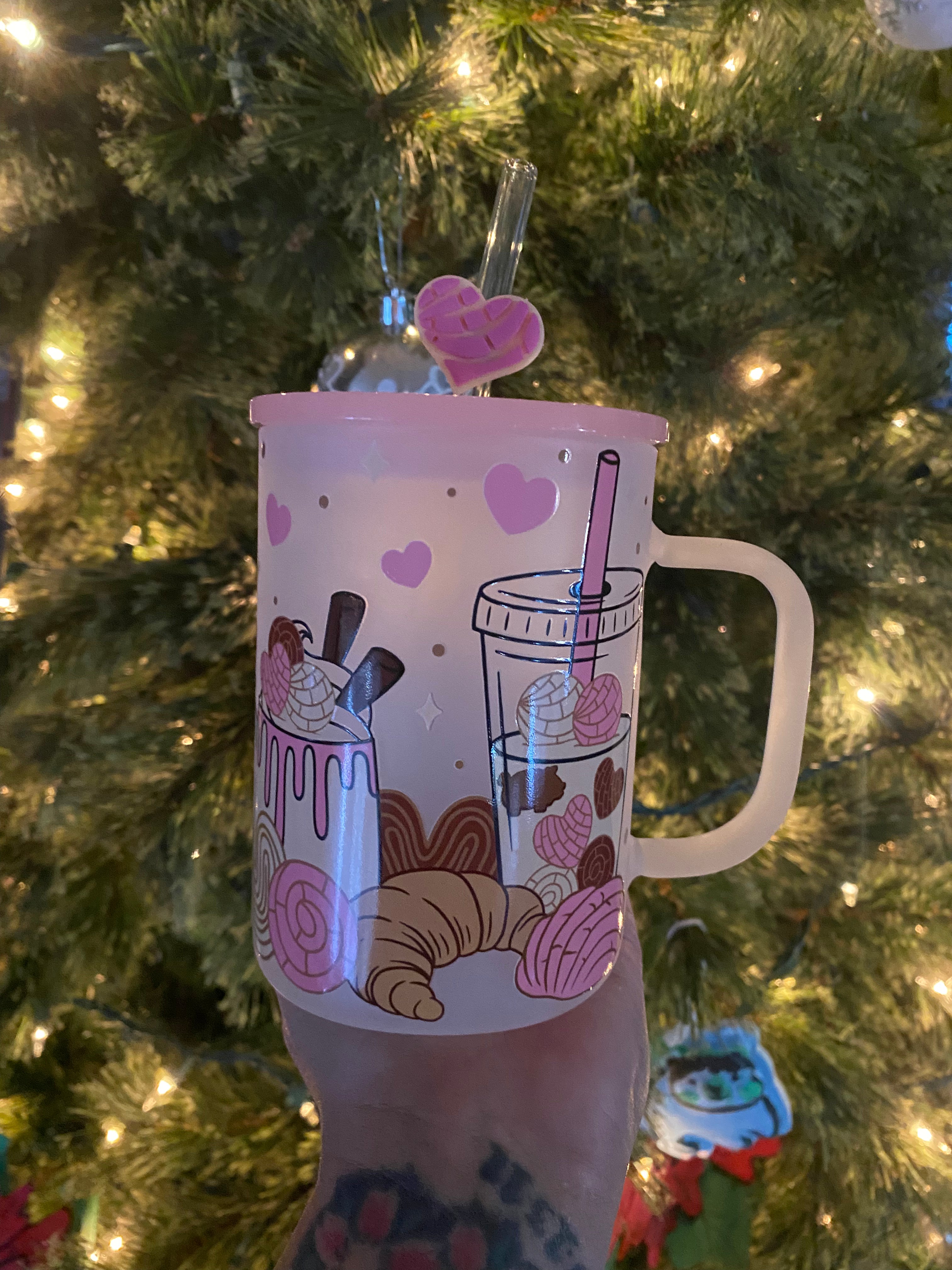 Pink cafecito 15oz Frosted Mug