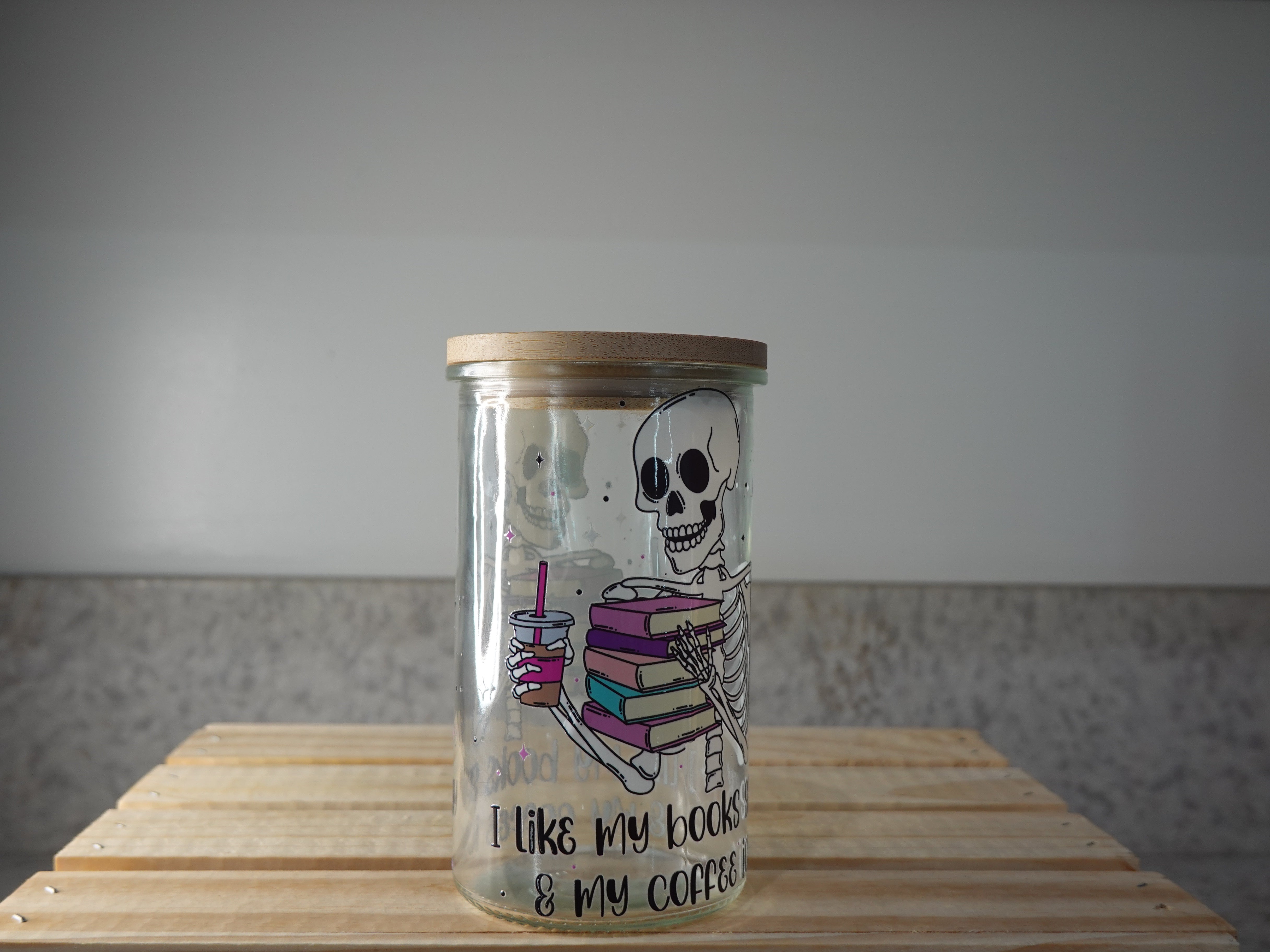 Books Spicy, Coffee Icy,  Skeleton