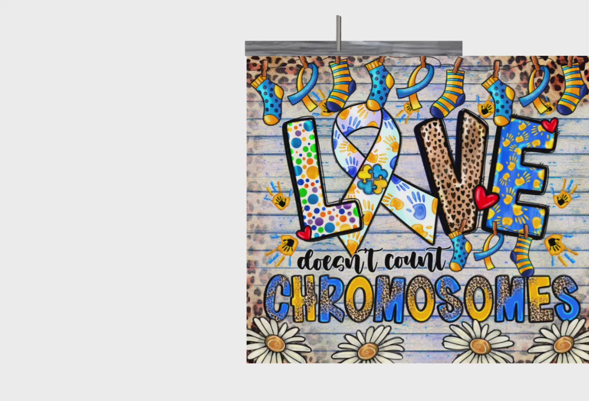 Love Doesn't Count Chromosomes Dedication to My Wonderful Son JOSEPH, 20oz Skinny Tumbler Sublimation Designs, Down Syndrome Awareness, Down Syndrome, Love Down Syndrome